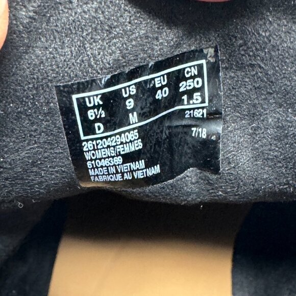 Clarks Unstructured Womens Black Suede Leather Lace up Booties Size 9 - Picture 7 of 10